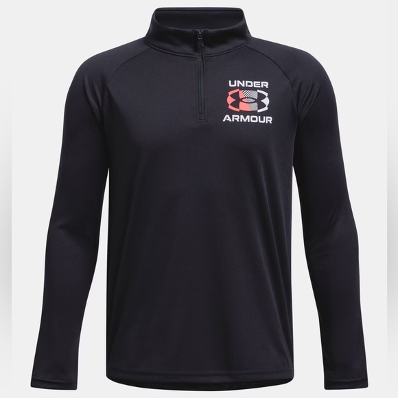 Under Armour Other - Under Armour‎ Youth Small Black Velocity Tech 1/4 Zip Pullover Top
